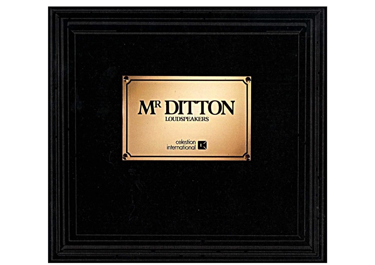 Celestion Mr Ditton Loudspeakers Mk2 Catalog