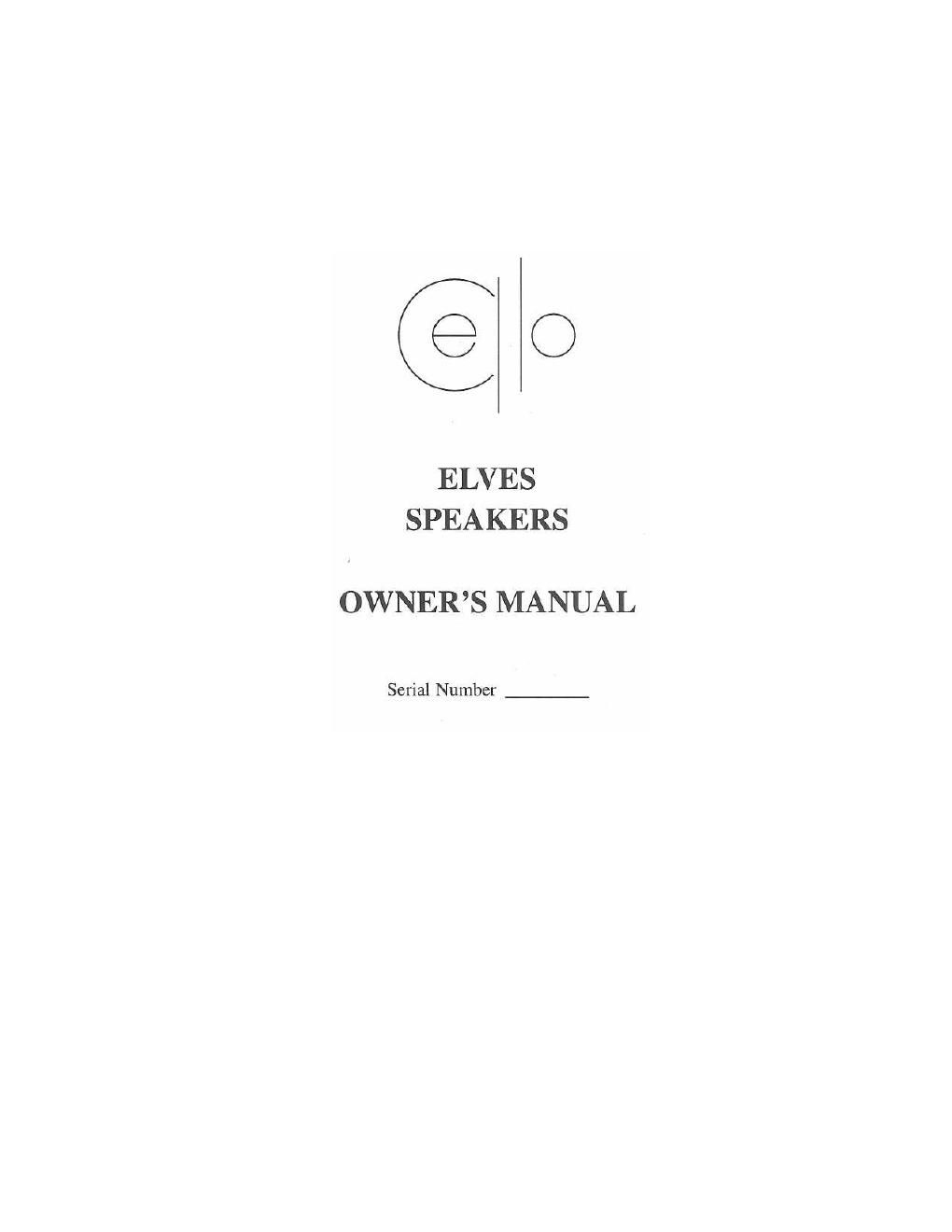 cello elves owners manual
