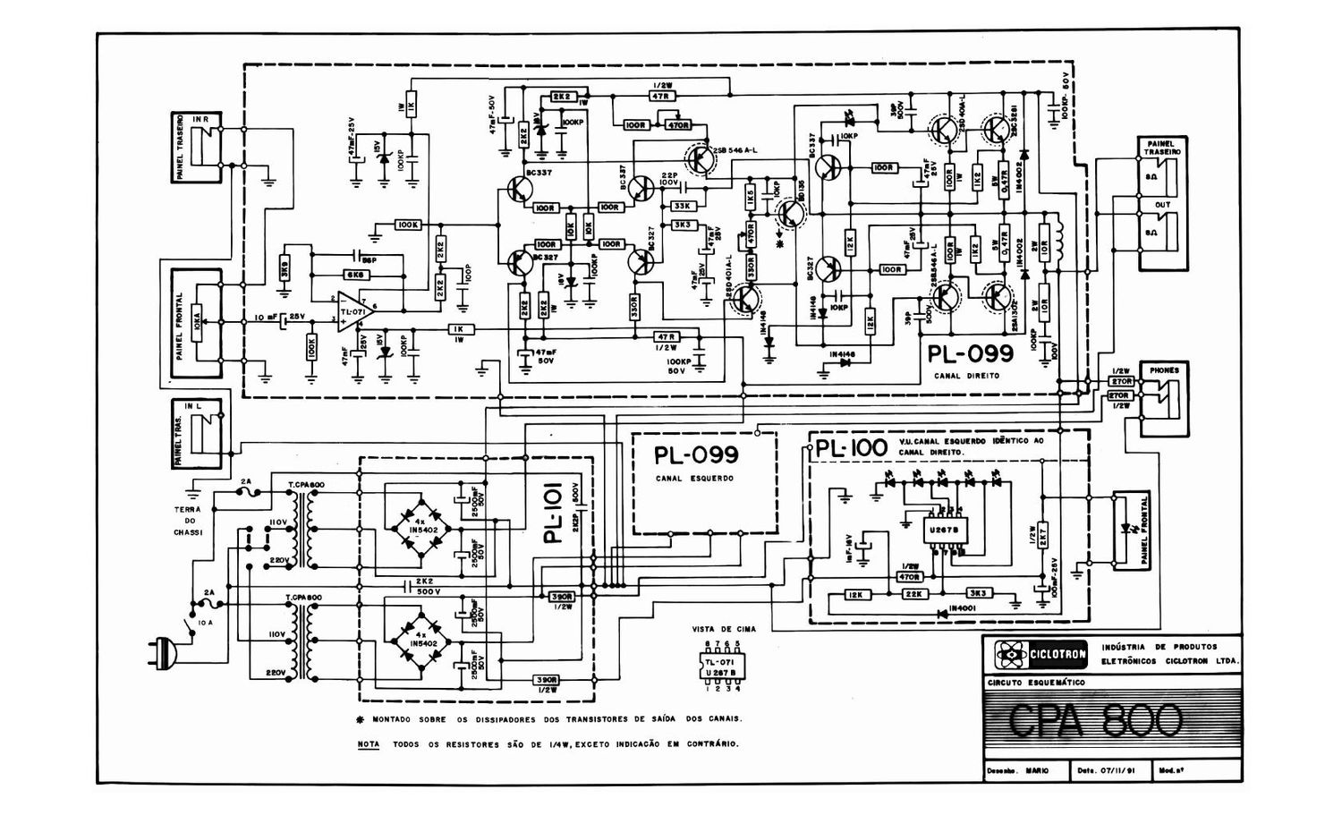 ciclotron cpa 800