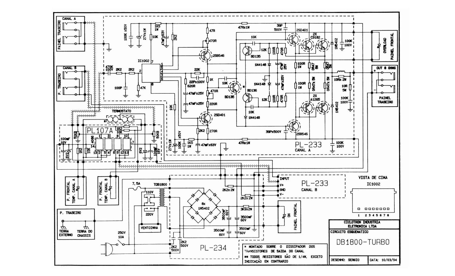 ciclotron db 1800 turbo