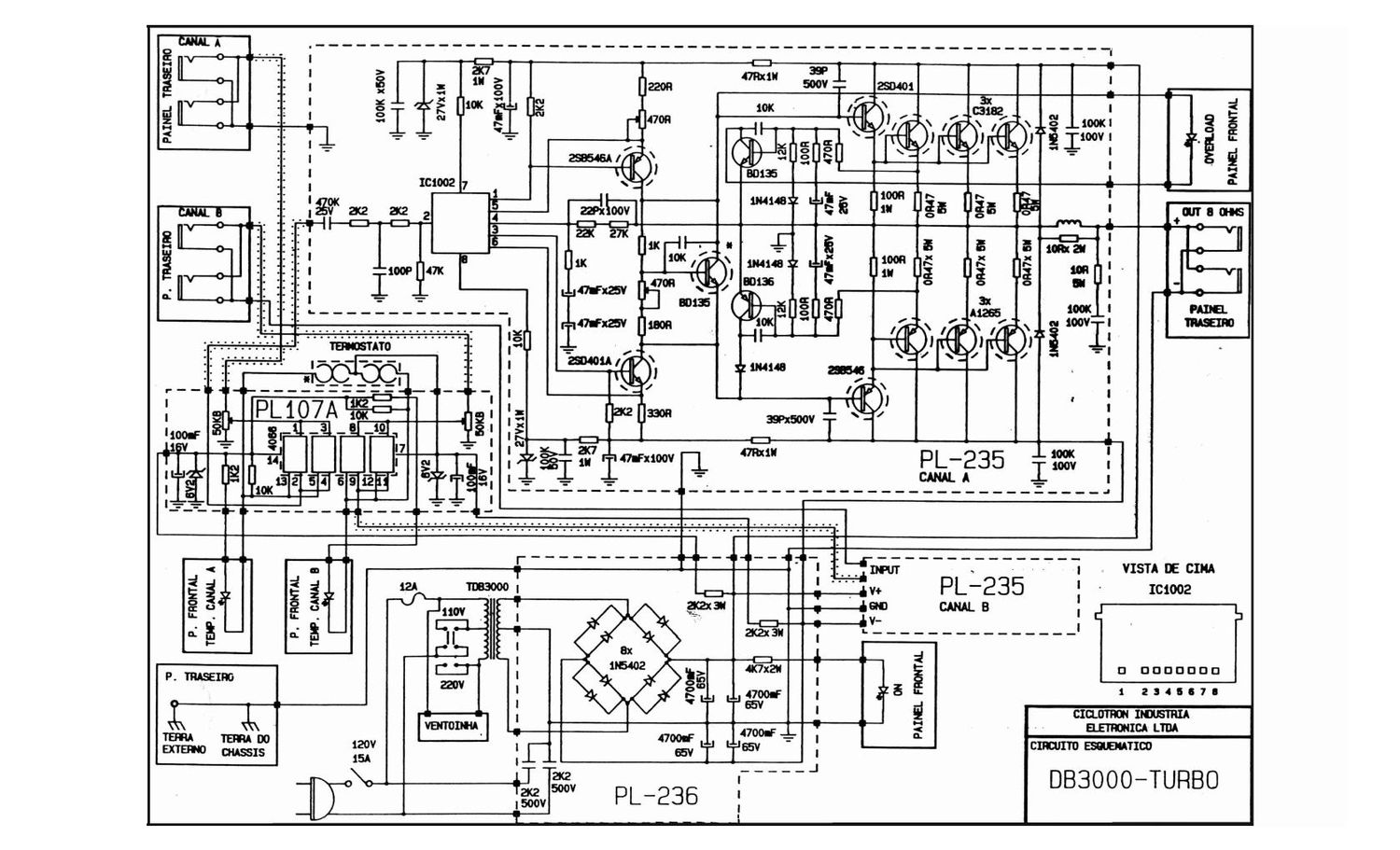 ciclotron db 3000 turbo