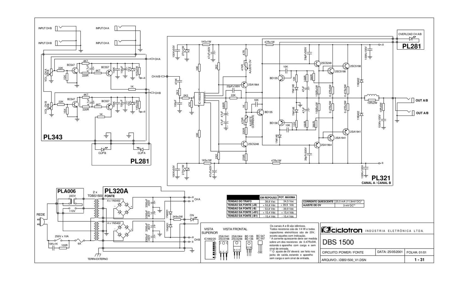 ciclotron dbs 1500 schematic