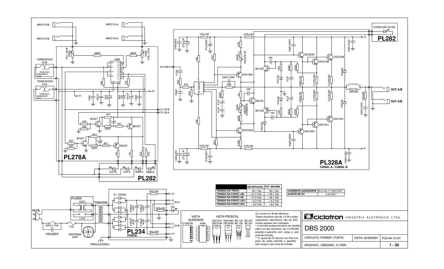 ciclotron dbs 2000 schematic