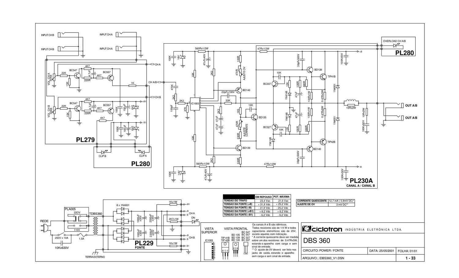 ciclotron dbs 360 schematic