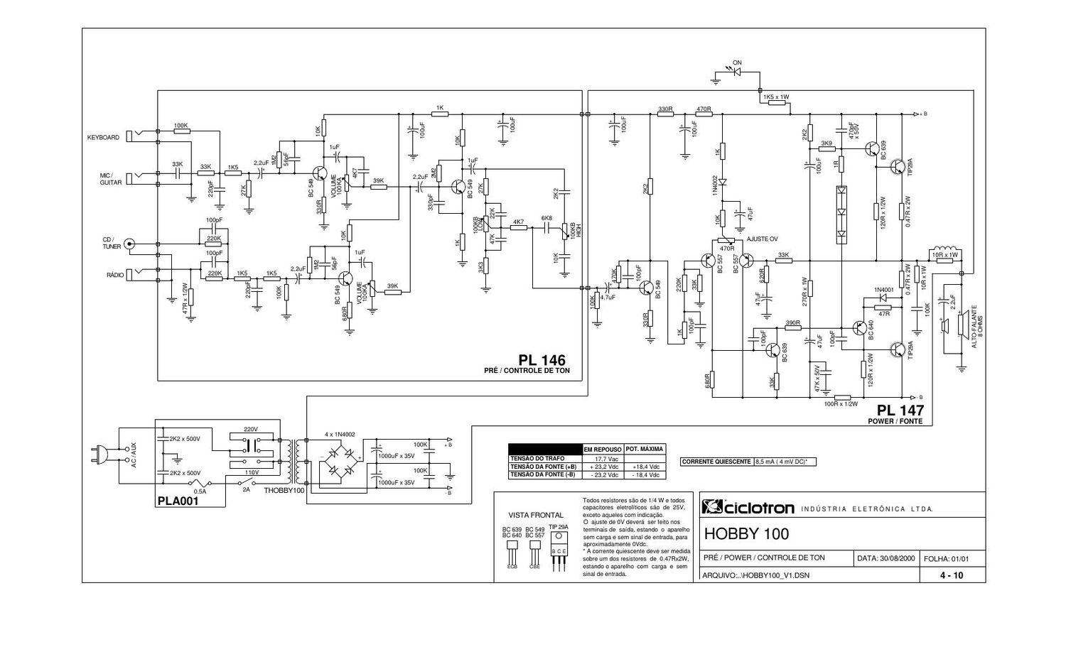 ciclotron hobby 100 sch