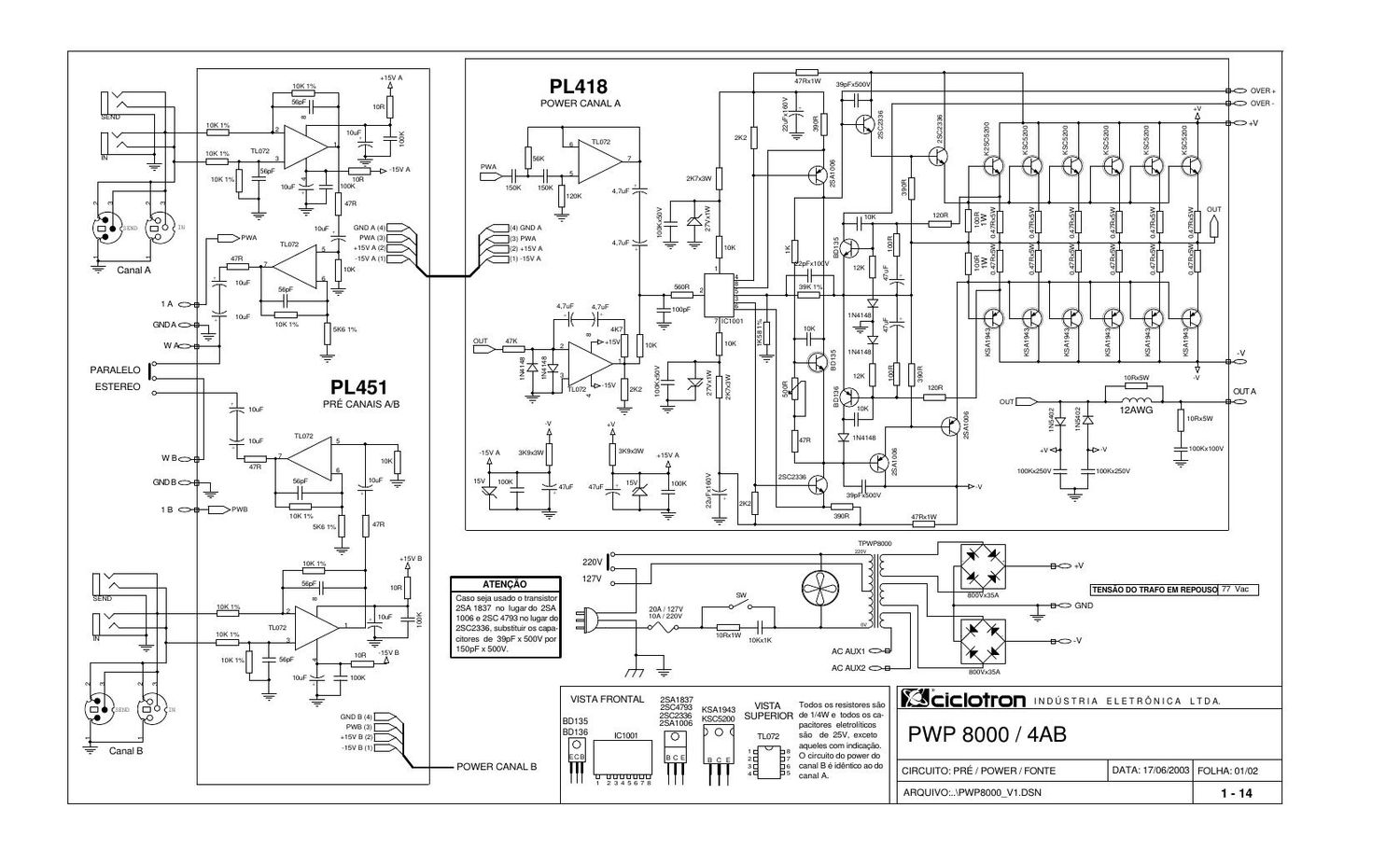 ciclotron pwp 8000 4ab