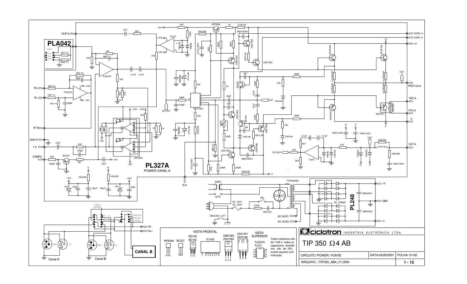 ciclotron tip 350 ab4 ii