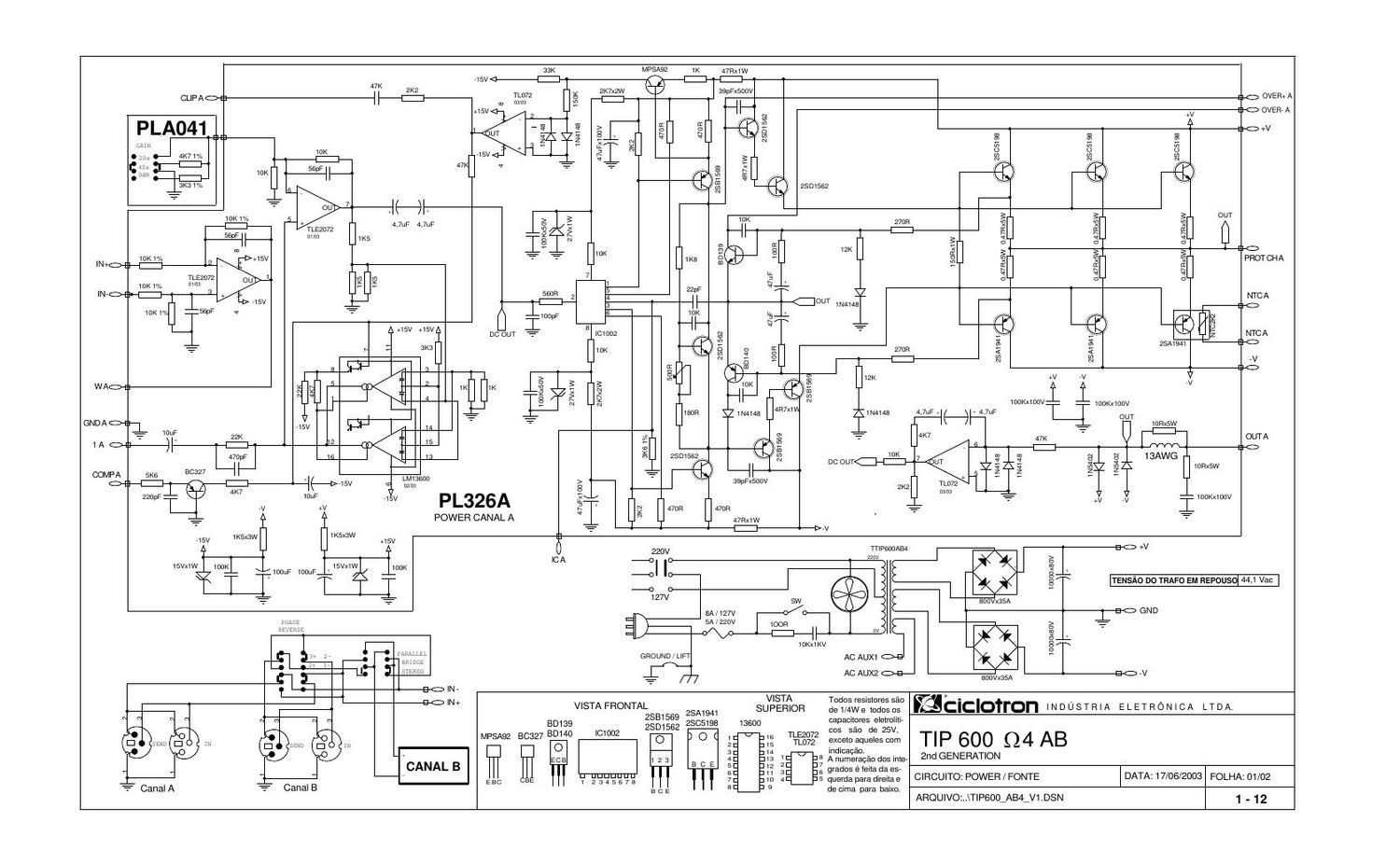 ciclotron tip 600