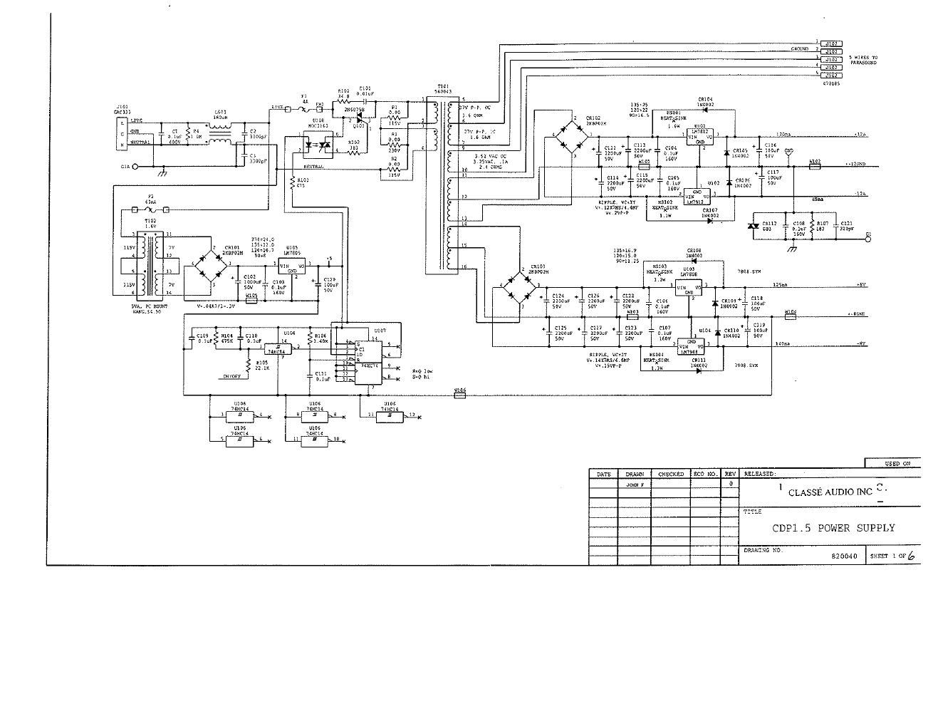 classe audio cdp 1 5 schematic