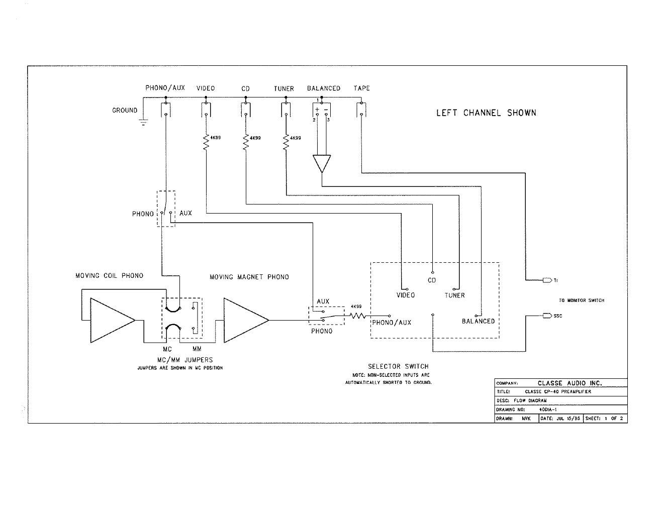 classe audio cp 40 schematic