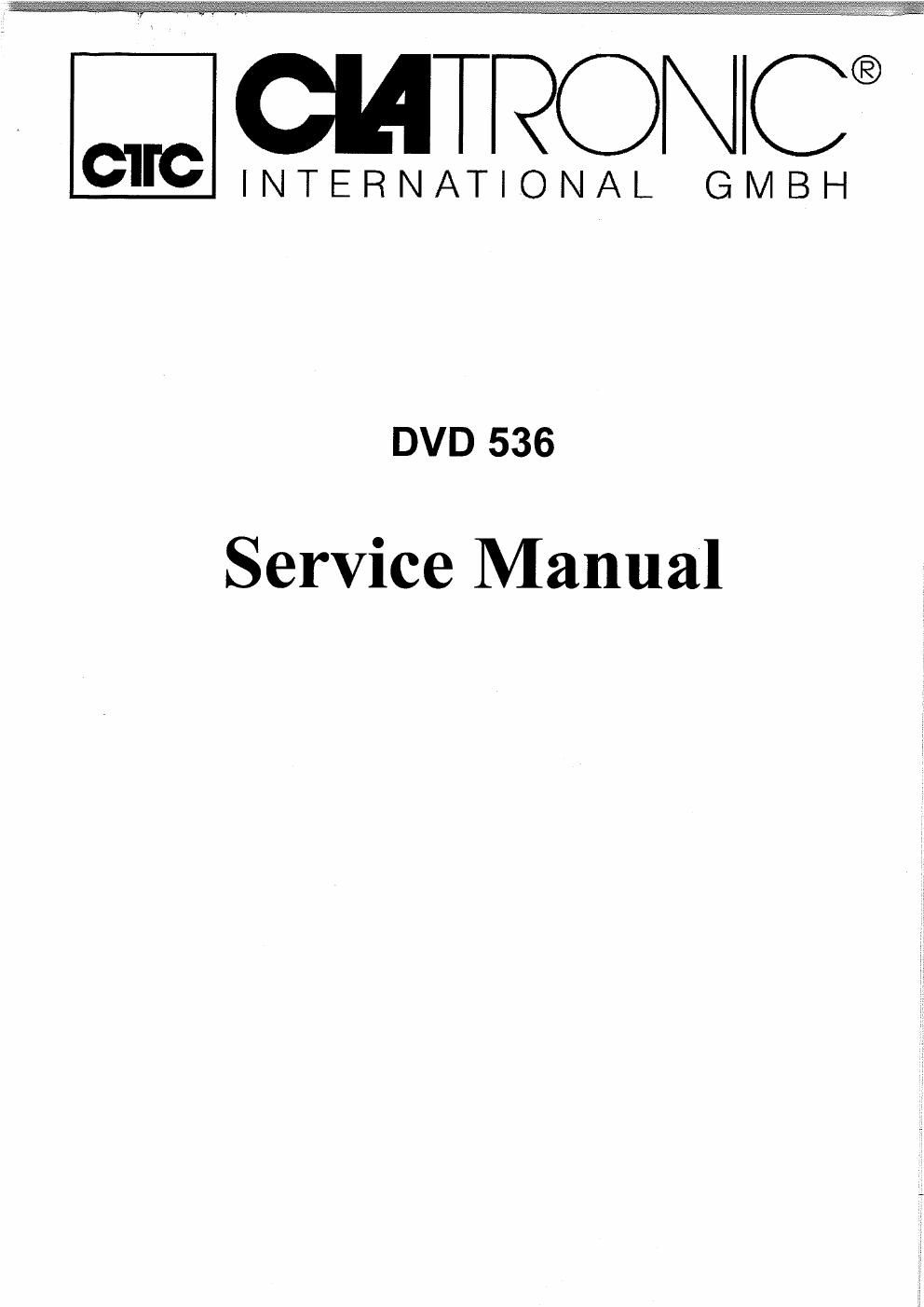 classe audio dvd 536 service manual