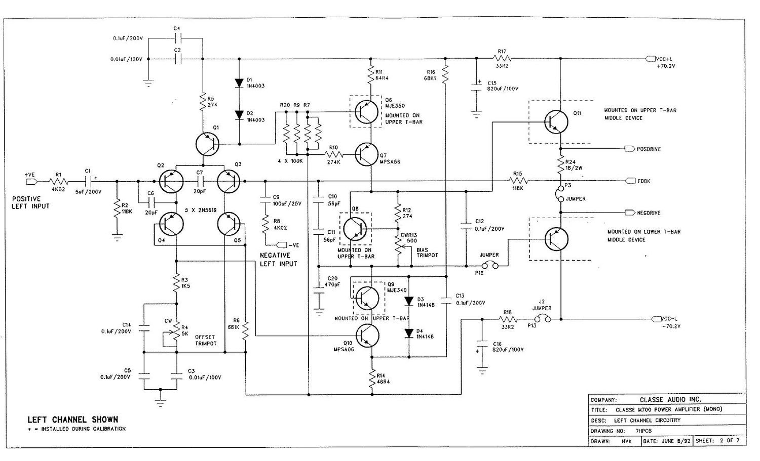 classe audio m 700 schematic