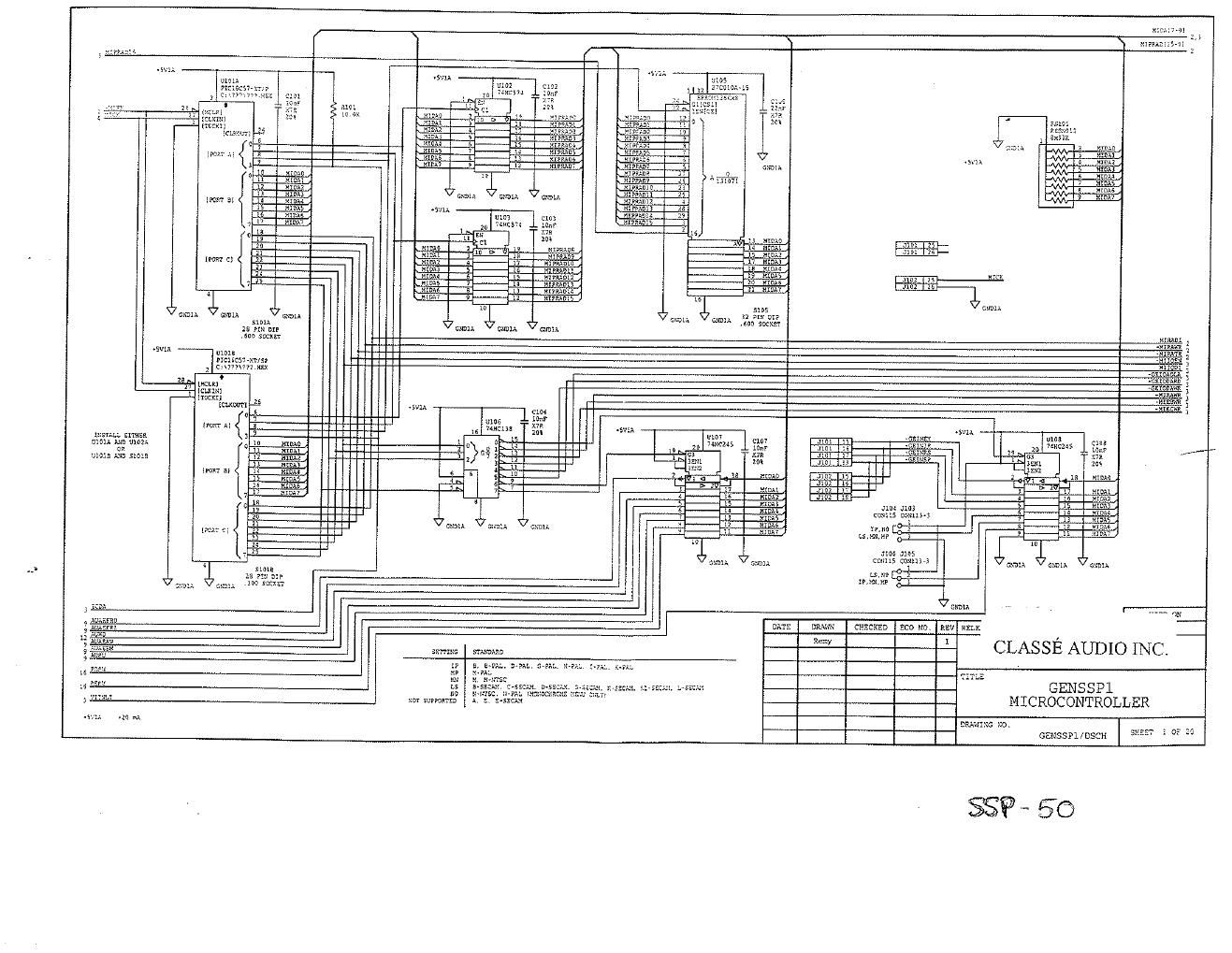 classe audio ssp 50 schematic