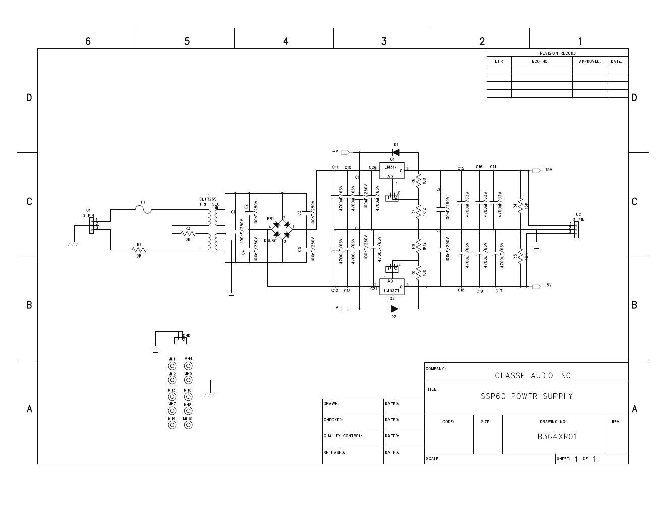 classe audio ssp 60 schematics