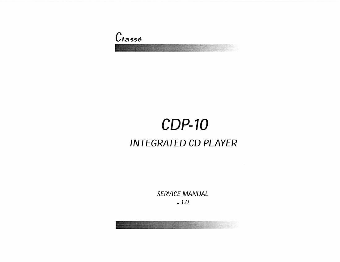 Classe CDP10 cd sm