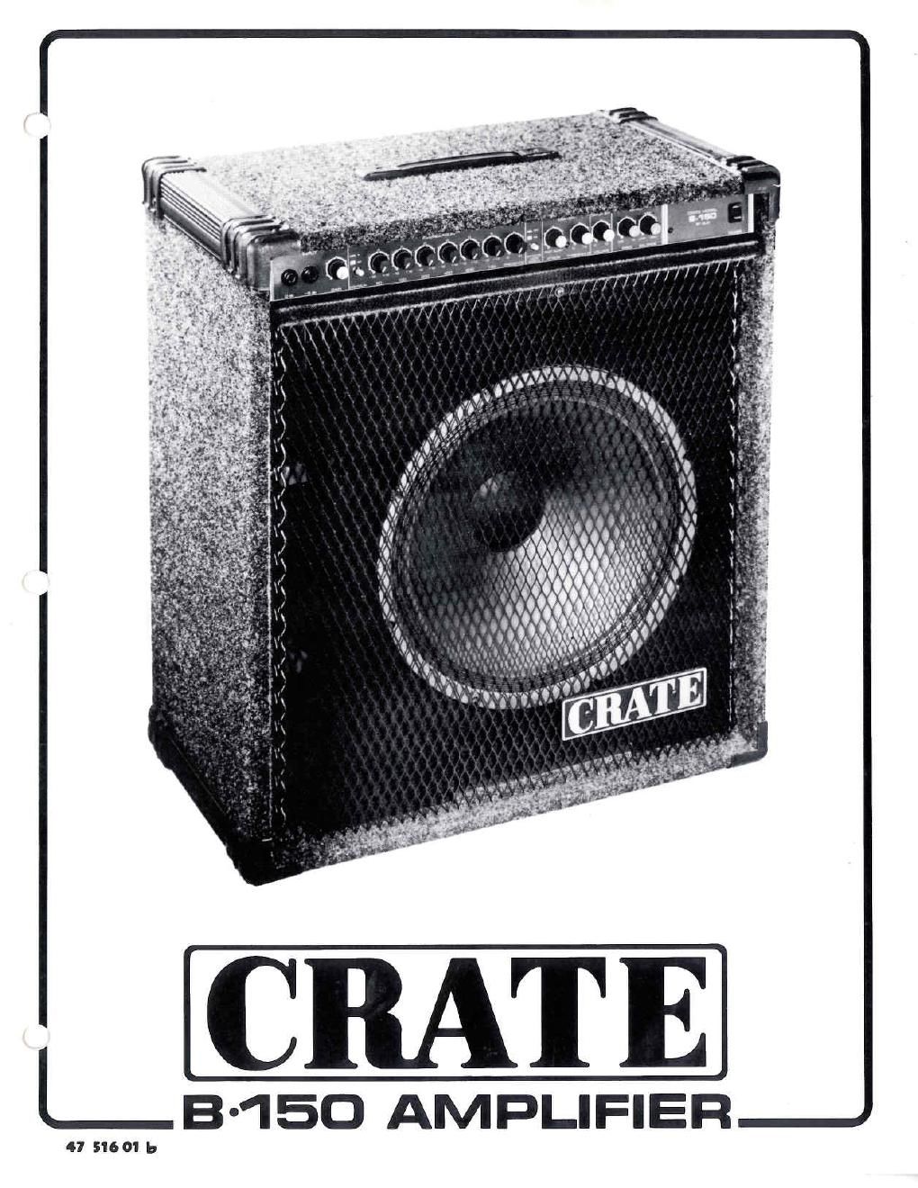 Crate B 150 bassguit combo