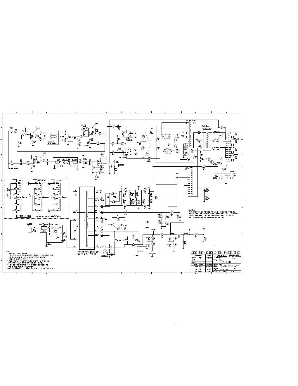 Crate BV 50H 07S297 Schematics