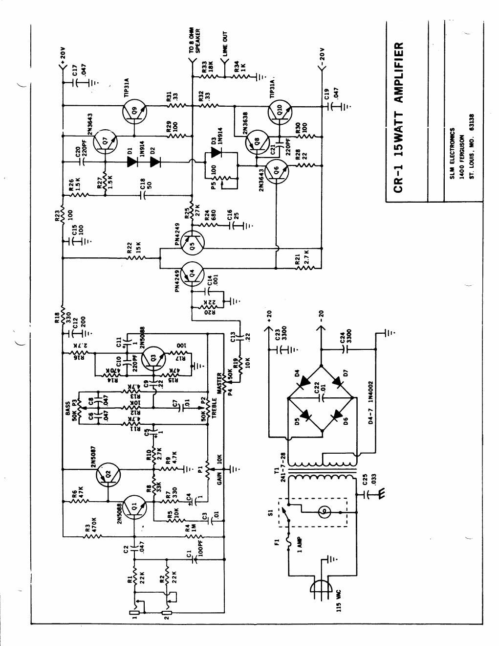 Crate CR 1 Schematic