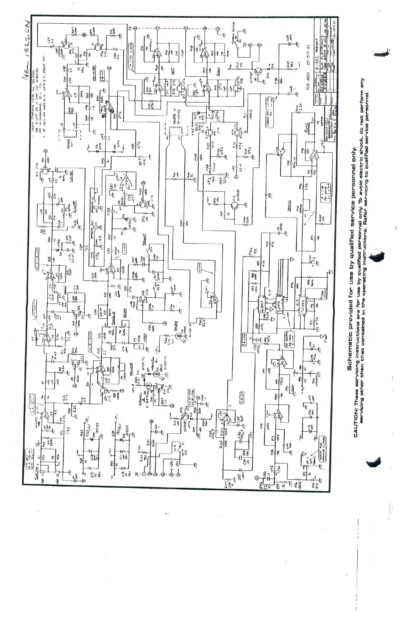 Crate G 120C Schematics