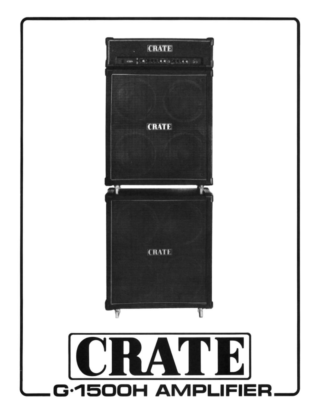 Crate G 1500H Manual Schematics
