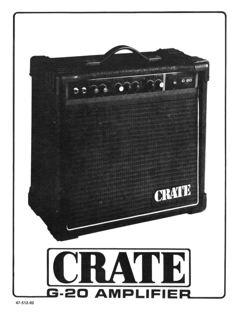 Crate G 20 Manual Schematic