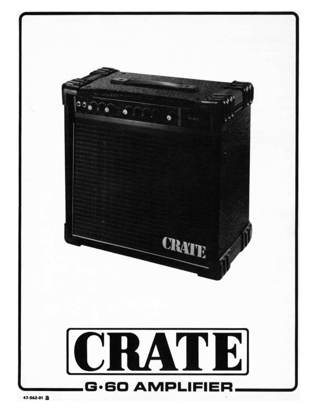 Crate G 60 Manual Schematics