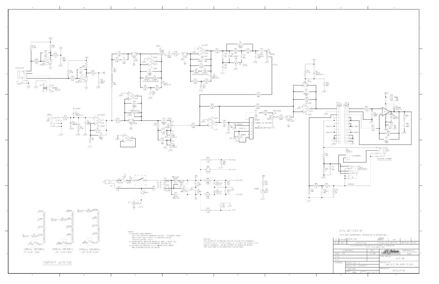 Crate GFX 30 07S254 Schematics