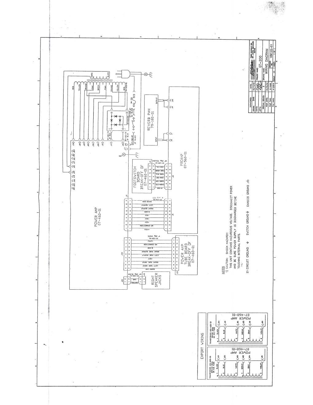 Crate GT 200 Wiring Diagram