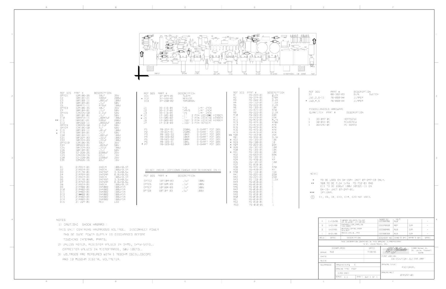 Crate GX 15 15R 07S247 Schematic