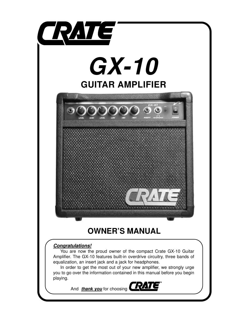 crate gx 10 manual en