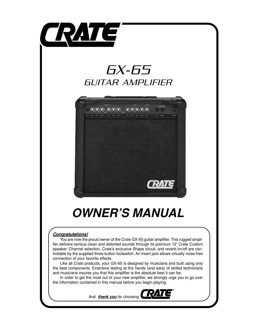 crate gx 65 manual en