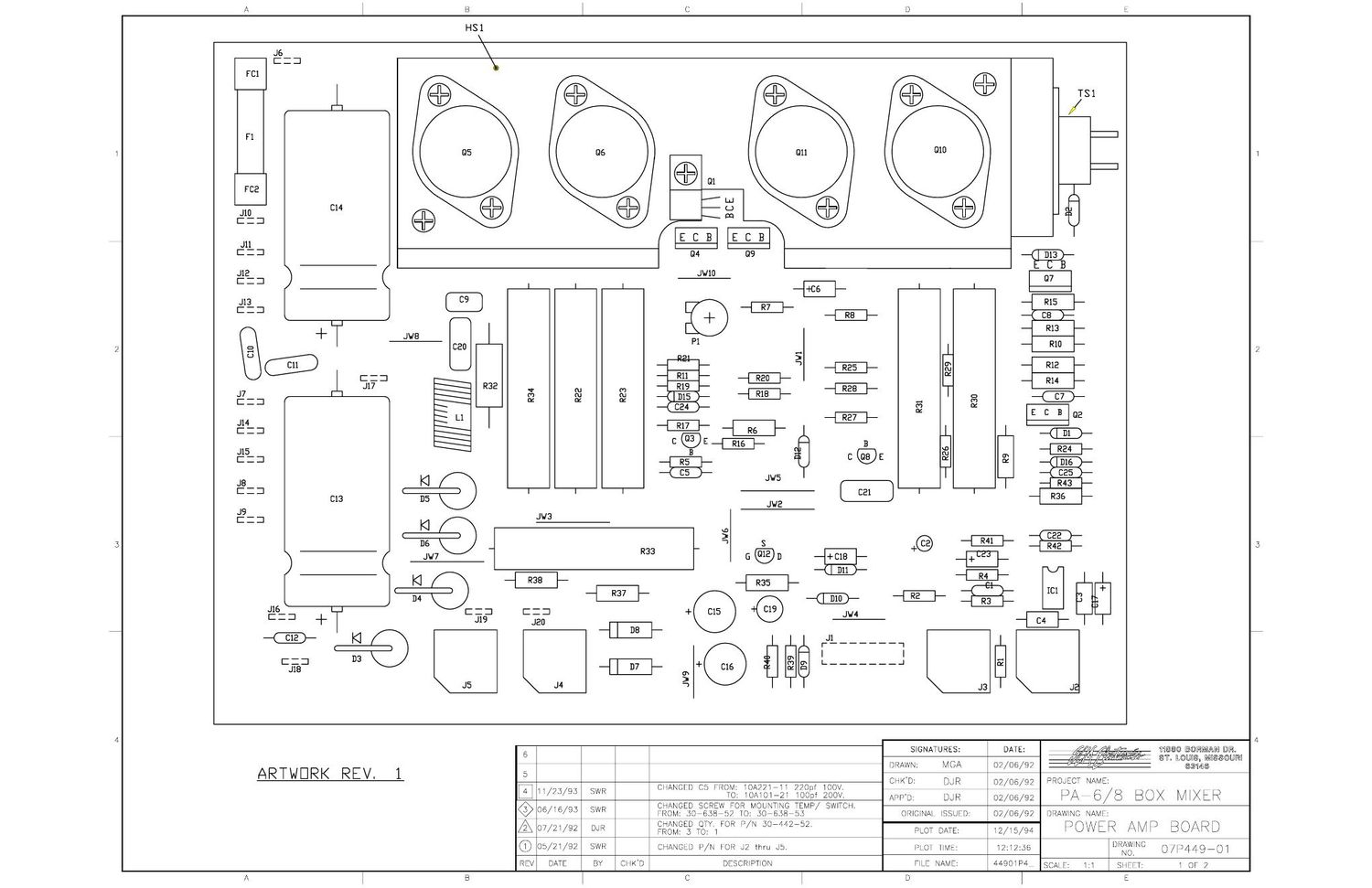 Crate PA 6 PA 8 Layout Parts