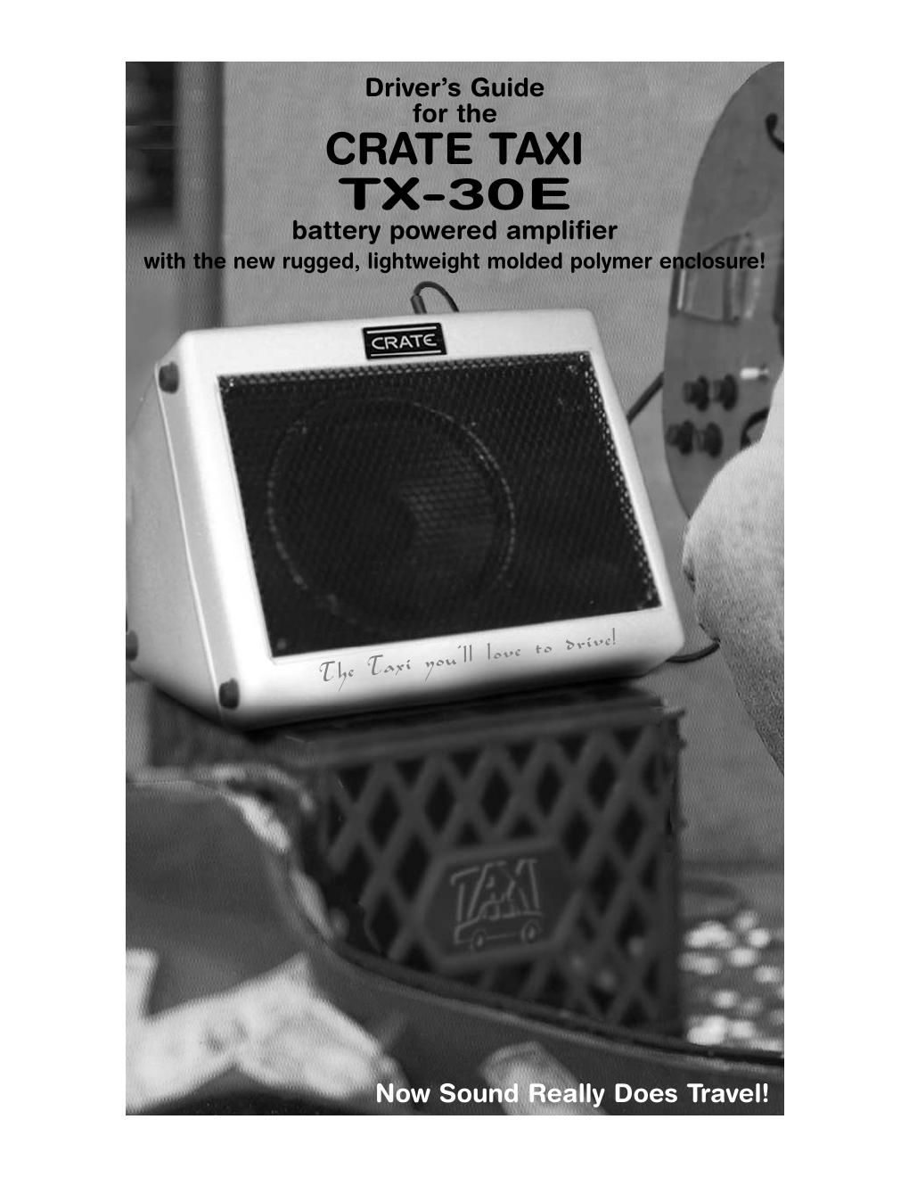 crate tx 30E manual en