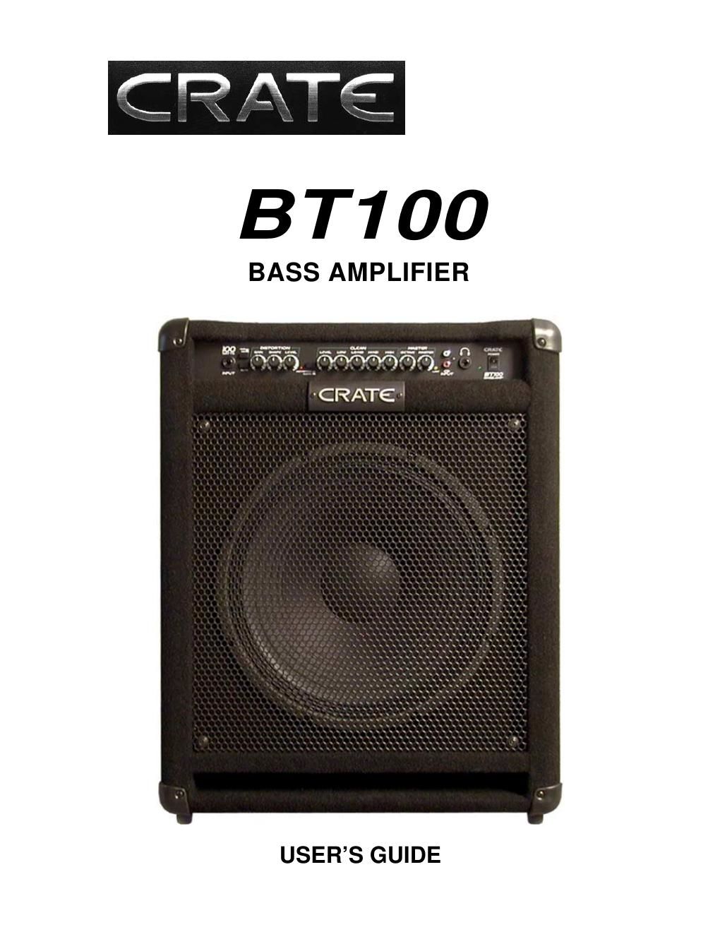 crate bt 100