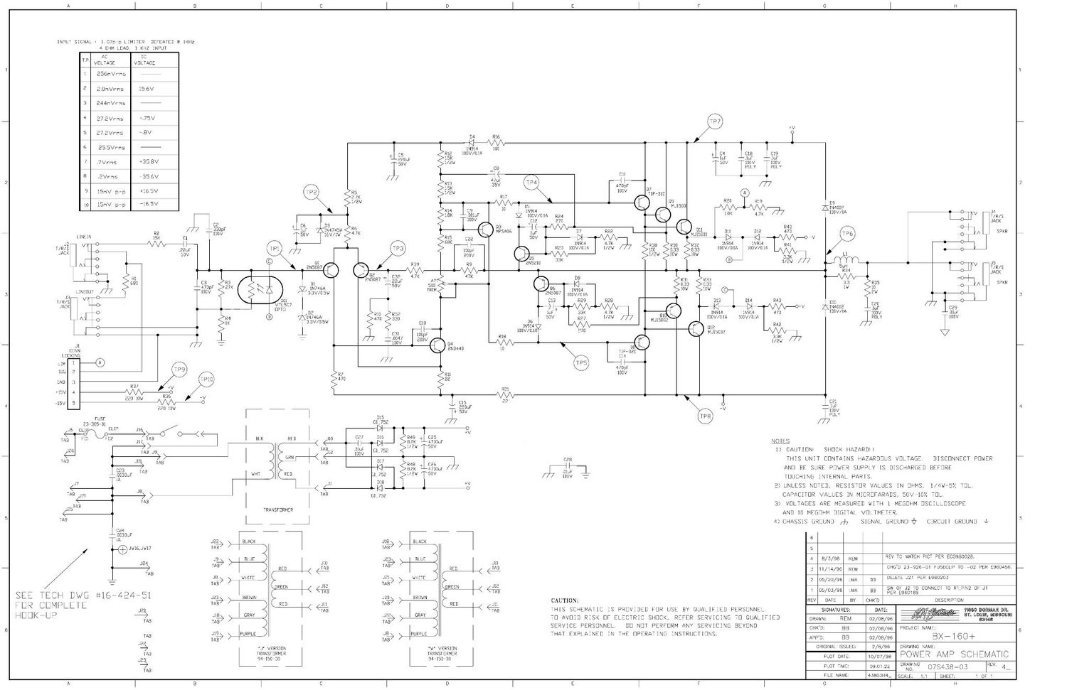 Crate BX 160 07S348 Schematic