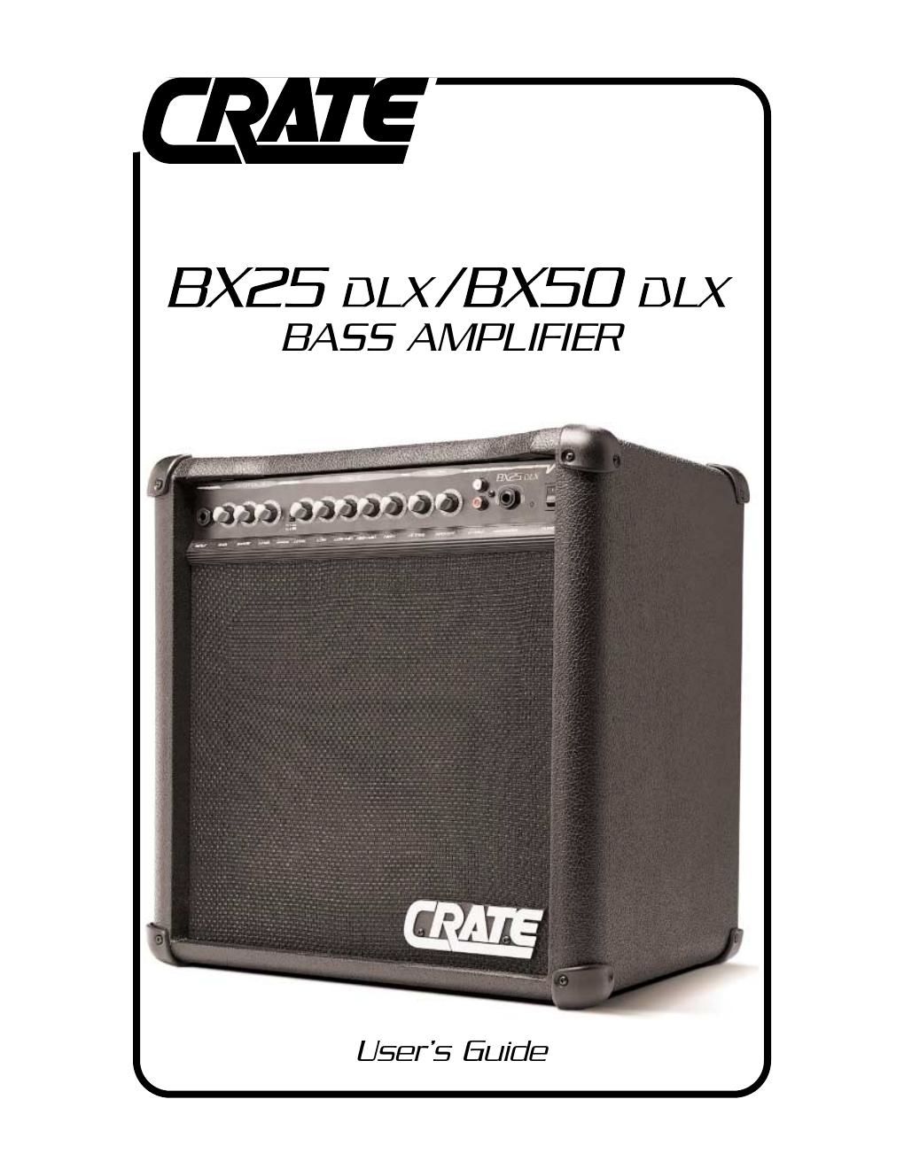 crate bx 50DLX manual en