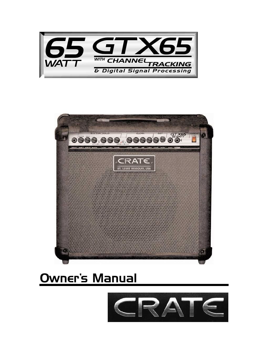 crate gtx 65 manual en