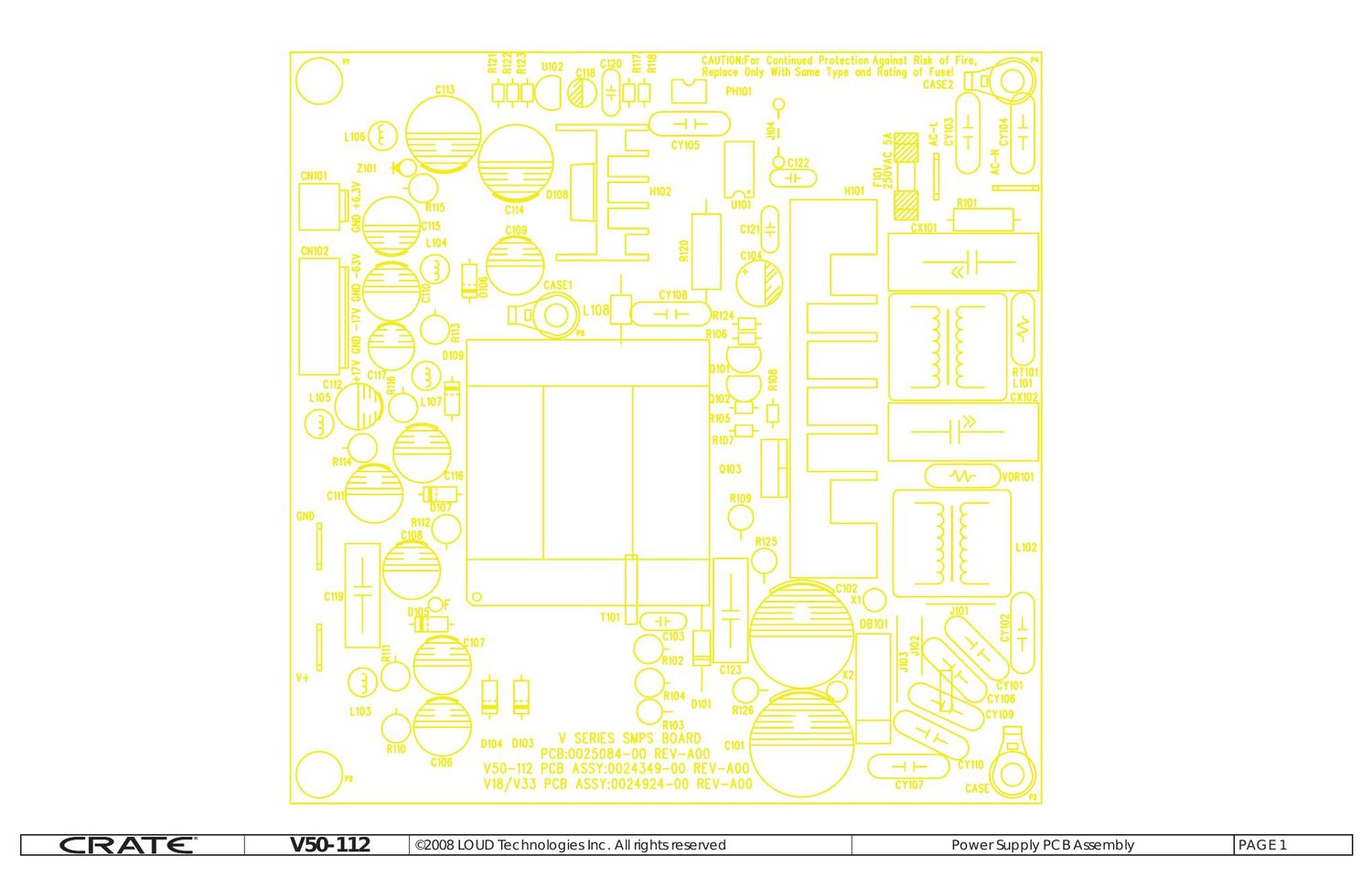 Crate V50 112 Power Supply Schematic