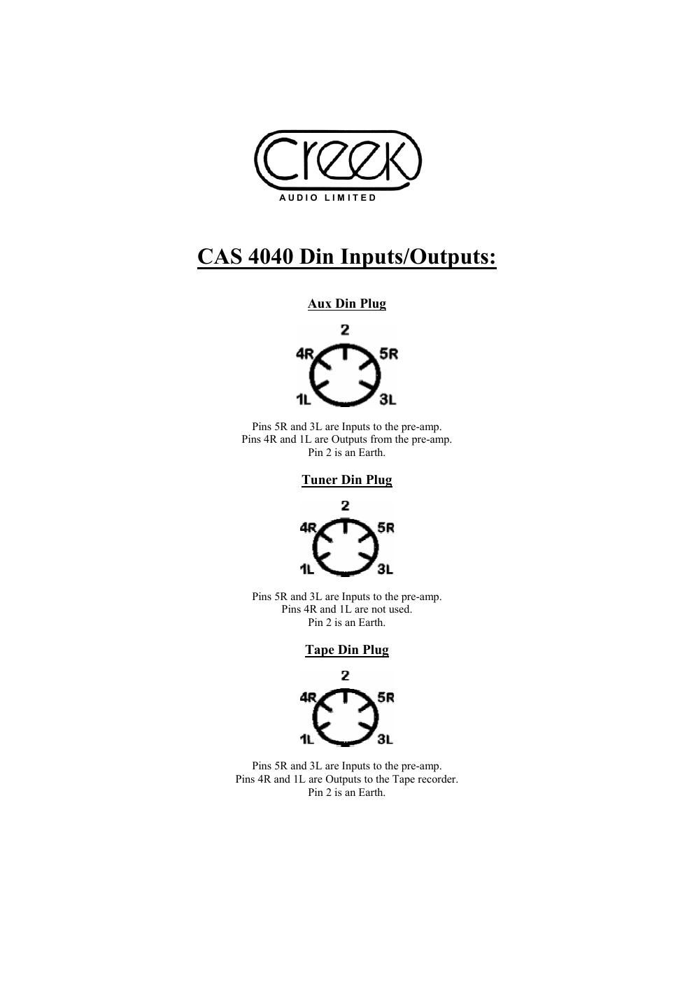 creek 4040 owners manual