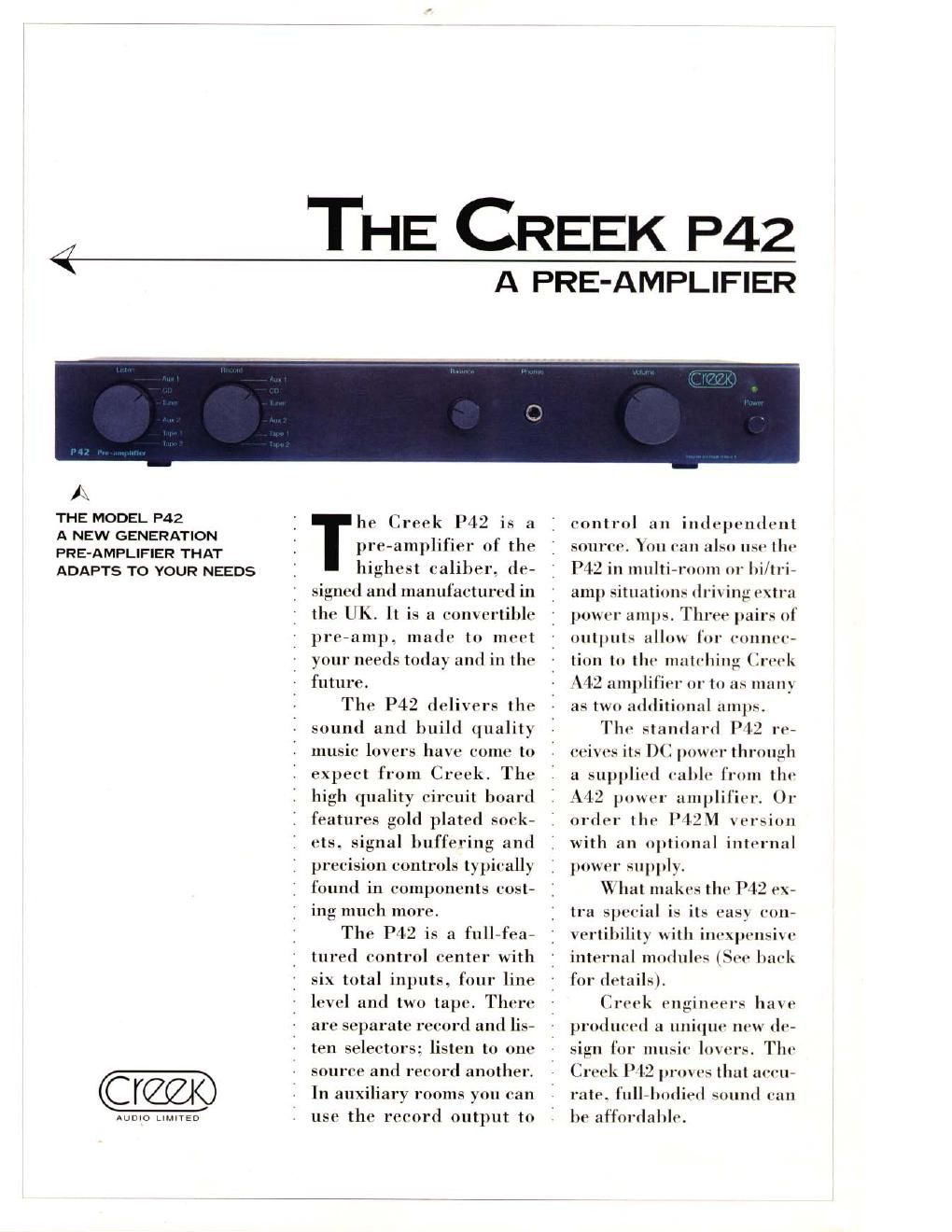creek p 42 brochure