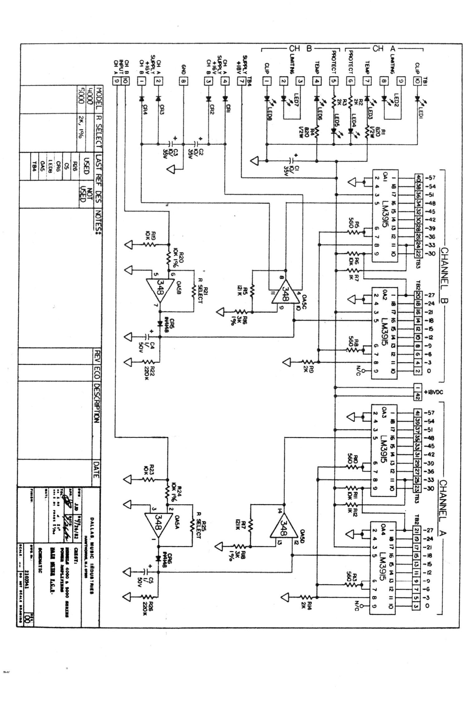 Crest Audio 5000 Schematic