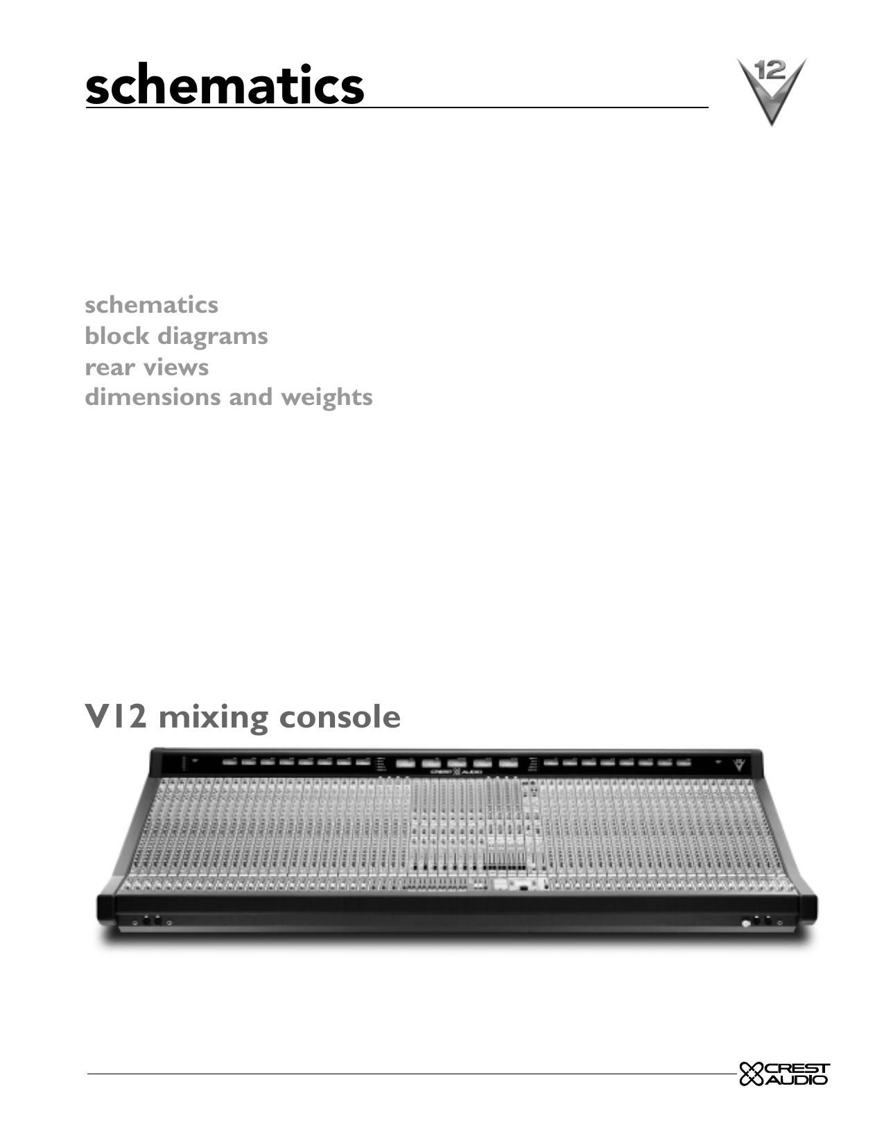 Crest Audio V 12 Schematic