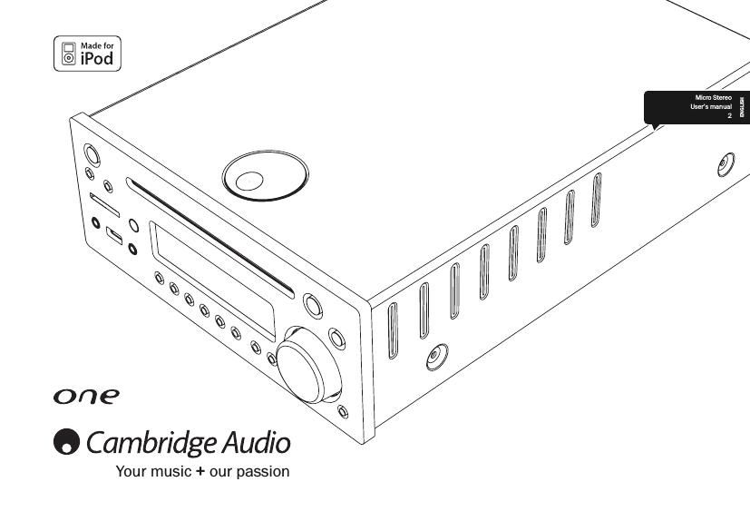 cambridgeaudio one owners manual