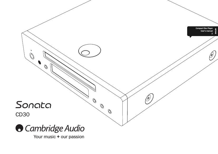 cambridgeaudio Sonata CD 30 Owners Manual
