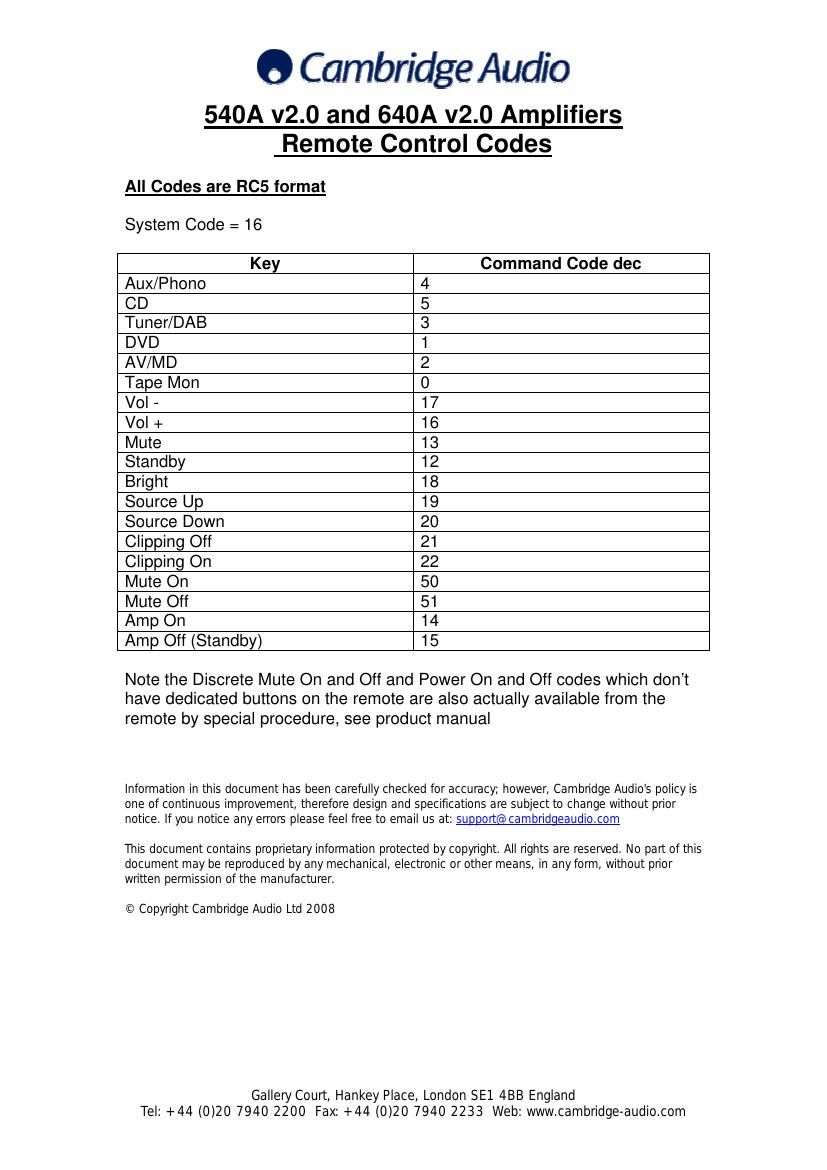 cambridgeaudio azur 540 a owners manual