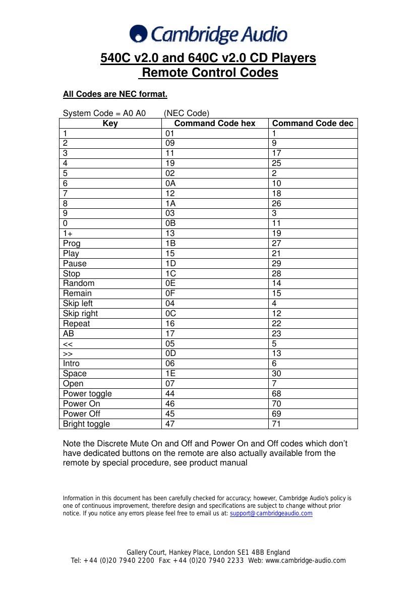 cambridgeaudio azur 640 c owners manual