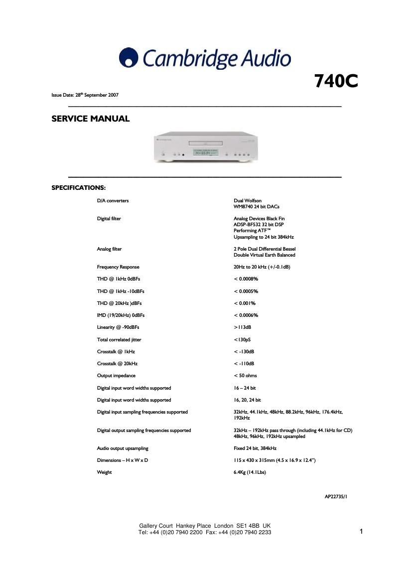 cambridgeaudio azur 740c