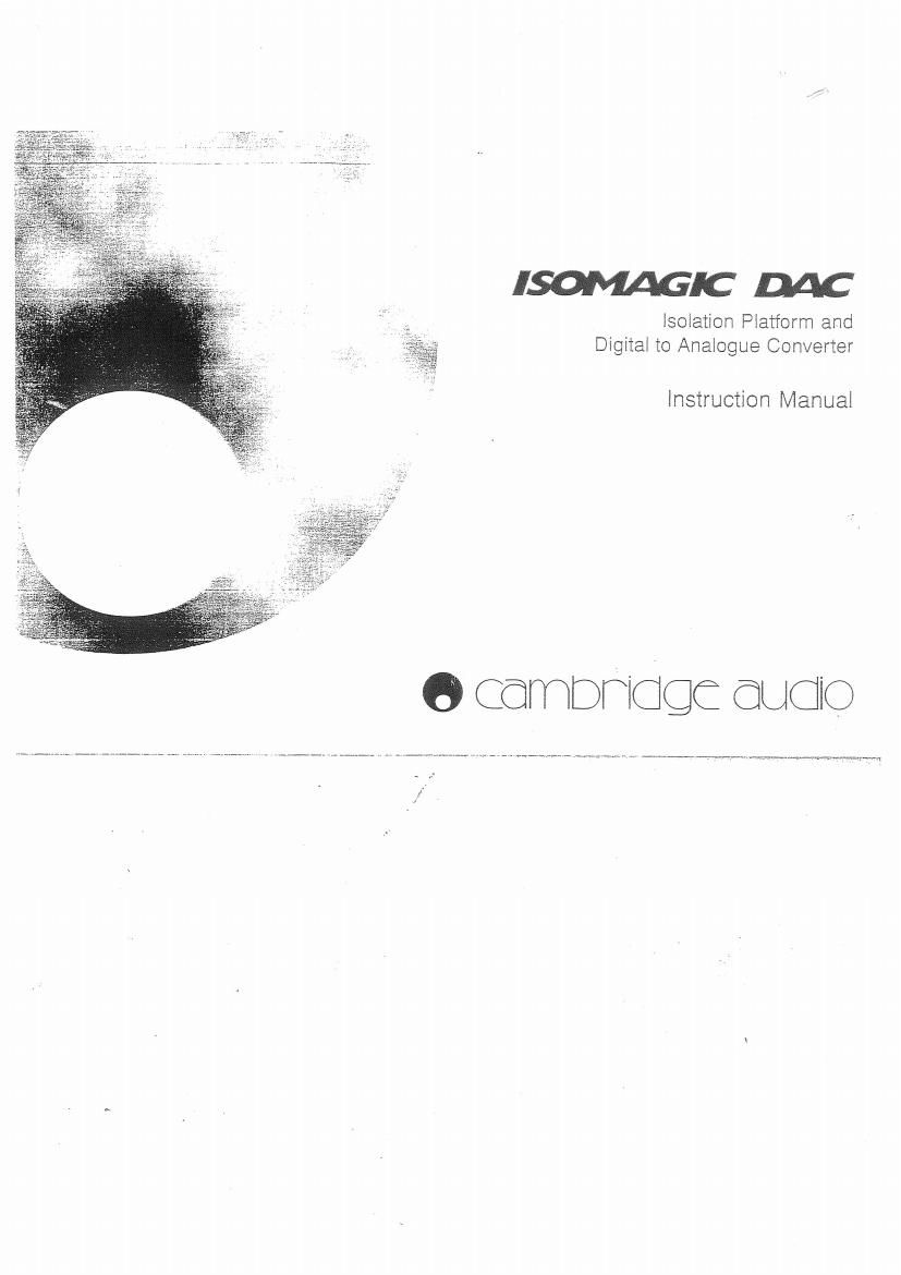 cambridgeaudio dac isomagic owners manual