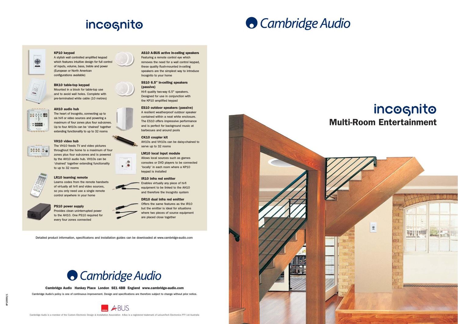 cambridgeaudio incognito brochure