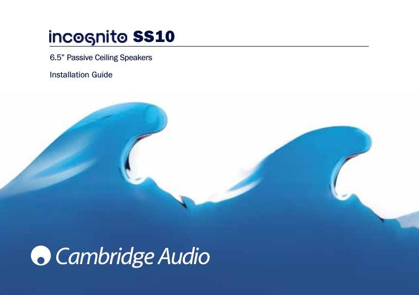 cambridgeaudio incognito ss 10 owners manual